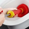 Powerful Bathroom Blocked Toilet Sink Multi Drain Buster Plunger W/2 Suckers For Sink Cleaning Tools. 