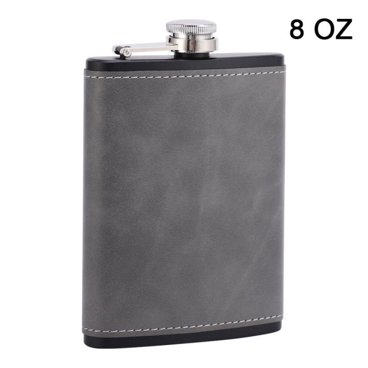 6/8oz%20Portable%20Hip%20Flask%20Brown%20Leather%20Covered%20Stainless%20Steel%20Flask%20for%20Alcohol%20Whiskey%20Flasks%20Man%20%20-%20Image%207