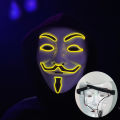 Led Hacker Mask V Vendetta Mask Adults Luminous Led Light Up Mask For Party Costume Accessories Props Halloween Mask. 