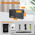 SIHUADON/XHDATA D-808  Radio Receiver AM FM SW MW AIR SSB RDS Portable Digital Radio with ATS Hi-Fi Stereo Rechargeable Battery. 