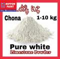 Chona limestone powder in pure white colour for painting 1-10kg. 