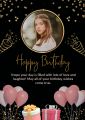 Chocolate gift box with customized wishing card. 