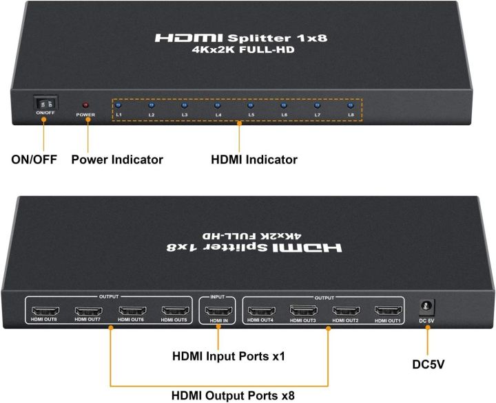4K%201x8%20HDMI%20Splitter%20One%20In%20Eight%20Out%20Powered%208way%20HDMI%20Splitter%20Support%20Full%20HD%20Audio%20Video%20Distributor%20Amplifier%20With%20Charger%20-%20Image%203