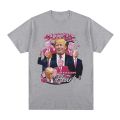 Funny Donald Trump Stealing My Heart Guilty T-shirt Men's and Women's High Quality Soft Casual Short sleeved T-shirt Unisex. 
