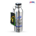 Proclean Stainless Steel Vacuum Insulated (750ml)Single Layer Non Thermal Printed Water Bottle.