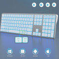 RGB Wireless Bluetooth Keyboard Full Size Multi-Purpose Rechargeable Keyboard Backlight Gaming Keyboard for Tablet PC. 