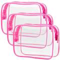 Clear Toiletry Bag TSA Approved Toiletry Bag Quart Size Bag, Travel Makeup Cosmetic Bag for Women Men, Carry on Airport Airline Compliant Bag. 