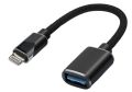 Lightning USB 3.0 OTG Adapter for iPhone, i-OS USB Camera Adapter, USB Socket OTG Data Sync Cable Supports Camera, Supports USB Flash Drive, Card Reader, Mouse, Keyboard. 
