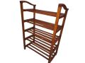 Wooden shoe rack. 