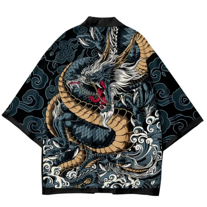 Summer%20Demon%20Snake%20Print%20Cardigan%20Men's%20Chinese%20Dragon%20Pattern%20Japanese%20Kimono%20Plus%20Size%20Asian%20Traditional%20Costume%20Cosplay%20Coat%20-%20Image%203