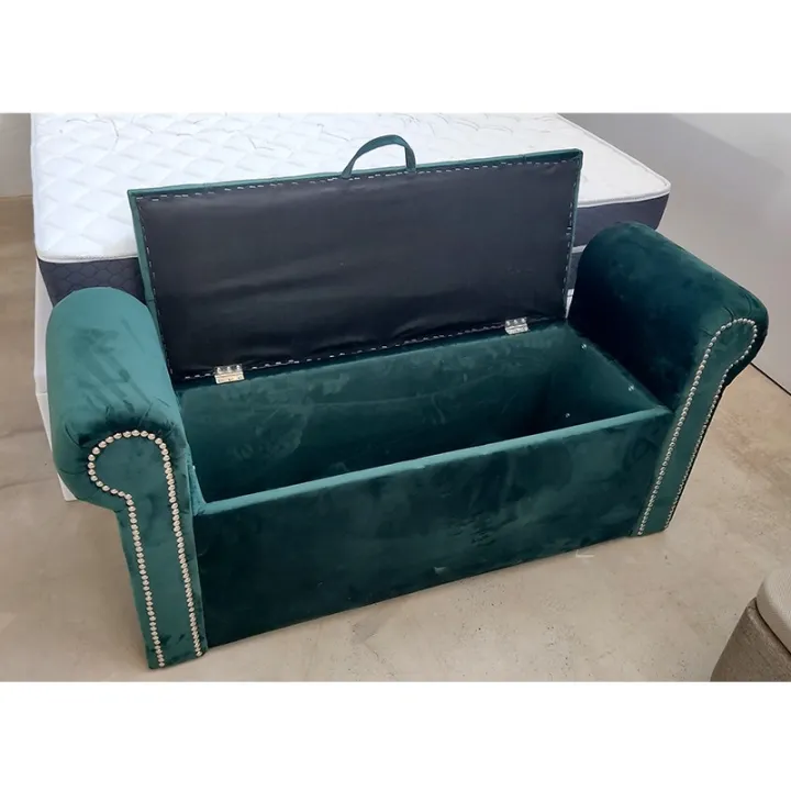 Wooden%20Turquoise%20Sea%20Velvet%20Queens%20Solid%20Wood%20Bench%20-%20Image%203