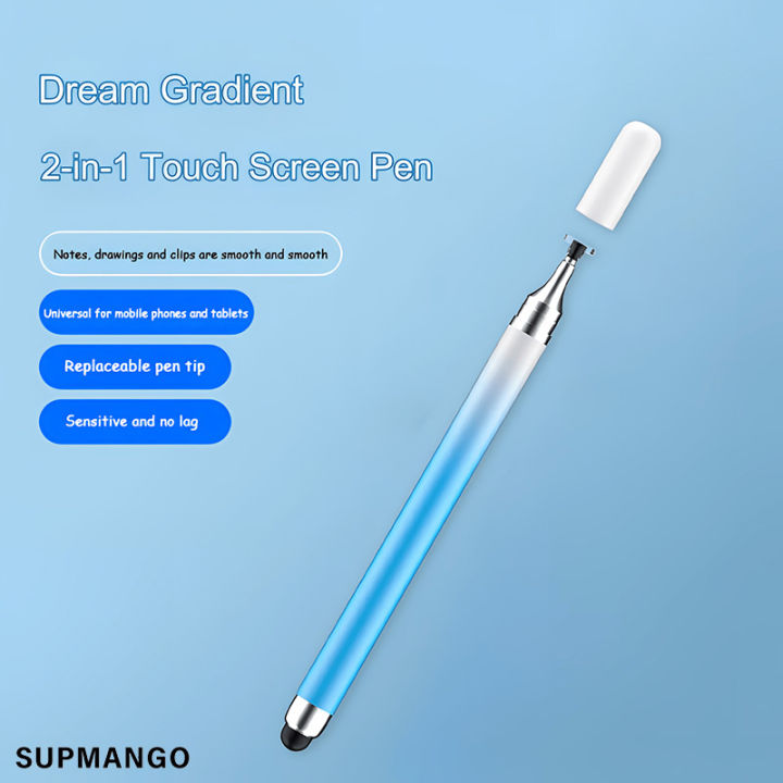 2 In 1 Stylus Pen For Cellphone Tablet Capacitive Touch Pencil For ...