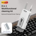 8 in1 Electronics Cleaner Kit Portable | Multifunctional Keyboard Cleaning Brush for Airpods Computer Cleaning Tools Keyboard Cleaner | Multifunction Bluetooth Compatible Headset Cleaning Pen. 