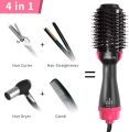 One Step 3-in-1 Hot Air Hair Dryer, Straightener & Curler – Professional Fast Styling Brush & Comb  Quick Drying, Smooth Straightening & Effortless Curls  Salon-Quality Blow Dryer Brush for Women & Girls. 