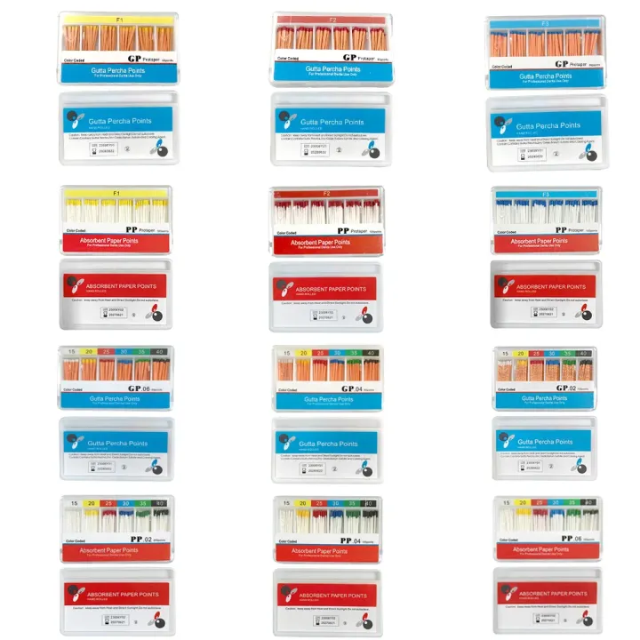 Dental Absorbent Paper Points Moisture Absorbing Paper Tips Taper 0.02 0.04 0.06 F1 F2 F3 Dental Clinics Consumables