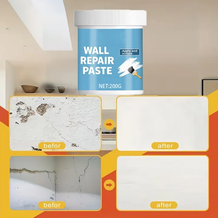 Wall Repair Paste Kit Waterproof Hydrophobic Drywall Putty Wall Mending ...