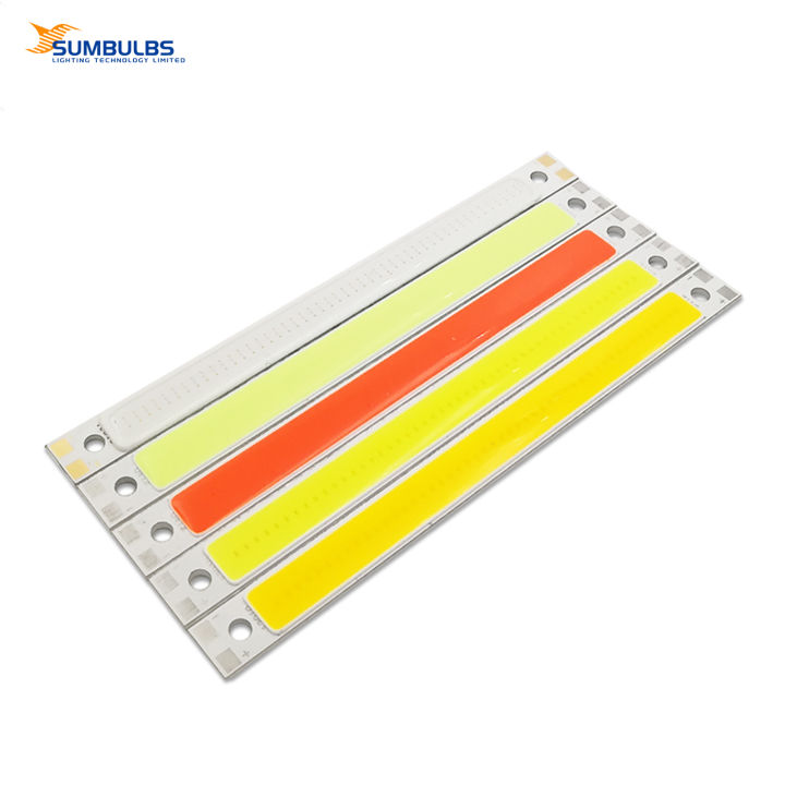 Strip Light Source SUMBULBS 120x10mm 10W COB Strip Light Source DC 12V Emitting Diode Bulb ...