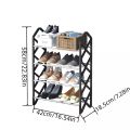 Aluminum Matte 4-Shelf DIY Lightweight Compact Shoe Rack, Floor Mount, 4 Shelves. 