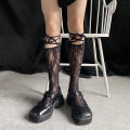 Street Split Toe Socks Strappy Lace Fishnet Stockings Cool JK Girl Knee Socks Japanese Lolita Jk Long Knee High Socks Lolita.
