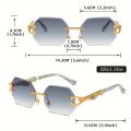 Geometric Leopard Print Sport Glasses For Women, Lightweight & Durable Composite Frame, Trendy Streetwear Glasses. 