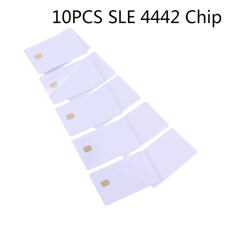 10PCS%20SLE%204442%20Chip%20With%20Hico%20Magnetic%20Stripe%20Contact%20IC%20Card%202%20in%201%20Blank%20PVC%20IC%20Cards%20-%20Image%202