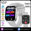 New Men‘s Smart Watch 1000mAh Battery Long Standby Outdoor Sports Fitness Waterproof Heart Rate Bluetooth Call Smartwatch Women.