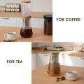 German Imported Soulhand Cold Brew Coffee Maker Iced Drip Coffee and Tea Maker, Iced Dripper Coffee Brewer with Adjustable Water Flow, Borosilicate Glass & Stainless Steel Filter Cold Drip Brewer - 1L/34oz. 