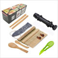 Sushi Maker Set Machine Sushi Mold Bazooka Roller Kit Vegetable Meat Rolling bamboo mat DIY Rice and Vegetable Roll Sushi Mold S. 