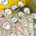 Chiikawa cartoon glue, 3D three-dimensional stickers, cute Hachiware and Usagi stickers, cartoon decorations, DIY handmade. 