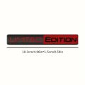 2PCS Limited Edition Emblem 3D Metal Badges Decal Sticker Auto Racing Sport Emblem for Rear Trunk Side Fender Car Motorcycle. 