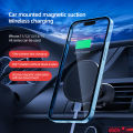 VIKEFON Magnetic Car Wireless Charger For iPhone 12 13 14 15 Pro Max Air Vent Car Phone Holder Stand Fast Car Charging.