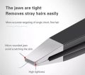 eyebrow Tweezer stainless steel black color. 