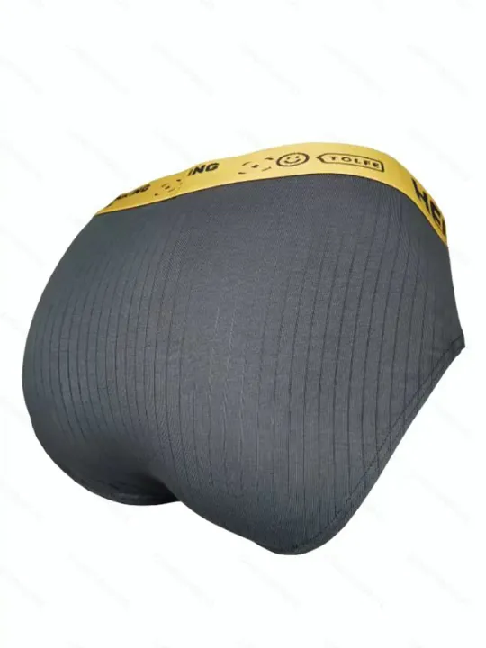 4-Pack%20Men's%20Cotton%20Briefs%20-%20%E2%80%9CHELLO%E2%80%9D%20&%20%E2%80%9CTHINKING%20LIFE%E2%80%9D%20Waistbands,%204%20Colors%20-%20Image%203