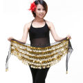 Heavy 5 Layers Coins Belt Belly Dance Costume Hip Scarf Wrap Waist Band India Dancer Multi Color Dancing Belt Hip Scarf. 