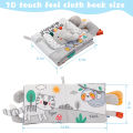 Soft Baby Books 3D Touch Feel High Contrast Cloth Book Sensory Early Learning Stroller Toys for Infant Toddler Toy 0-12 Months. 