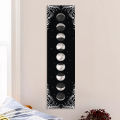 Moon Phase Tapestry Black and White starry sky Wall Hanging Moon Throw Blanket Home Decor Wall Hanging Bohemian Wall Cloth Mural. 