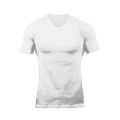 Solid Cotton V-Neck Short Sleeve Running T-Shirts Men Summer Gym T Shirt Fitness Clothing Slim Fit Bodybuilding Workout Tee Tops.