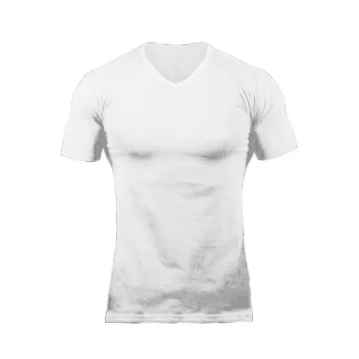 Solid%20Cotton%20V-Neck%20Short%20Sleeve%20Running%20T-Shirts%20Men%20Summer%20Gym%20T%20Shirt%20Fitness%20Clothing%20Slim%20Fit%20Bodybuilding%20Workout%20Tee%20Tops%20-%20Image%205
