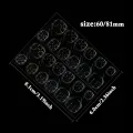 12 Sheets/288pcs Super Sticky Jelly Glue Press-On Nails With Waterproof, Breathable & Traceless DIY Nail Art Glue Stickers. 
