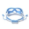 Children's Fashion Swimming Glasses Earplugs Waterproof Anti-fog Big Frame Diving Silicone HD Swimming Glasses. 