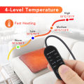 USB Electric Heated Seat Cushion 4 Temperature Settings Winter Car Seat Heater Cold Resistant Chair Heated Mat for Office Travel. 