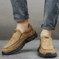 Men Leather Casual Shoes Breathable Loafers Men Sneakers 2024 New Male Comfortable Leather Flat Footwear Sneakers Men Shoes. 