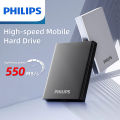 Portable SSD, 1TB External Solid State Drive, Speeds Up to 550MB/s, USB 3.2 Gen 2, Reliable Storage for Gaming, Students.