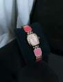 Elegant Luxury Zircon Women's Quartz Watch with Ice Crystal Small Sugar Cube Bracelet. 