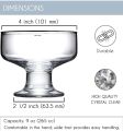 Crystal Glass Ice Cream Cups Set of 6- Premium European Ice Cream Bowls for Home - Multi- uses Serving Bowl for Chocolate falooda Sweet friuts Salad Dessert Cup. 