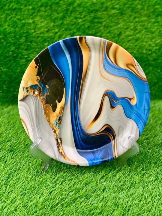 Pack Of 6 And 8Pcs Melamine Double Glazed Small plate Set Size 7" Inches