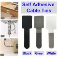 10/20/30pcs Reusable Hook and Loop Cable Ties Cord Rope Holder Self Adhesive Adjustable Cord Organizer Home Office Essentials.