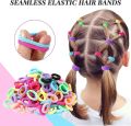 100 Pcs/set Baby Girl Rubber Bands Kids Elastic Hair Bands for Children Mixed Colors Mini Ponytail Holder Baby Hair Accessories. 