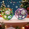 Soft Silicone Teether Rattle Ball For Baby Infant Grasping Training Sensory Toy Textured Easy Grip .