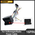 Grandnavi For VW Volkswagen 16PIN Android Car Radio MQB Power Cable Canbus Box Decoder Wiring Adapter. 